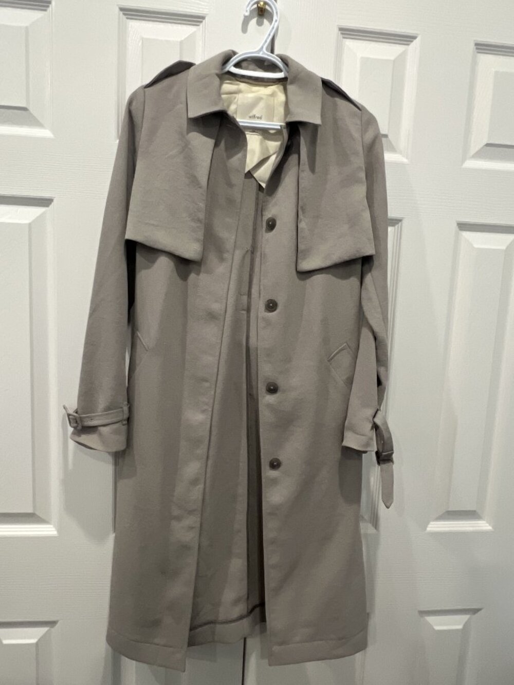 Wilfred Taupe Belted Trench Coat